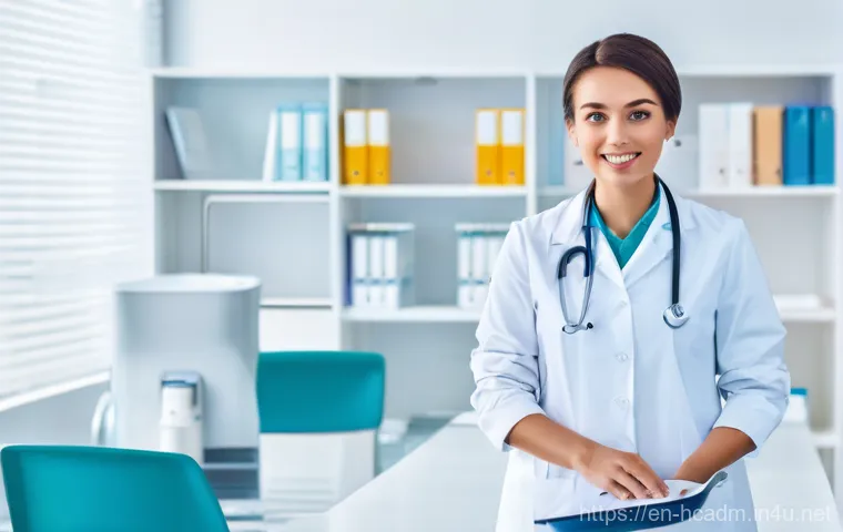 보건의료행정사와 전산관리 기술 - Here are three detailed image prompts in English, designed to be suitable for a 15-year-old audience...